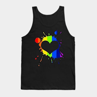 Love Splatter Tank Top